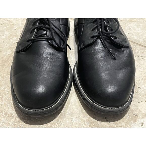 FootJoy DryJoys Premiere Black Leather Spikeless Golf Shoe 53988 10.5 EXTRA WIDE - Picture 3 of 11